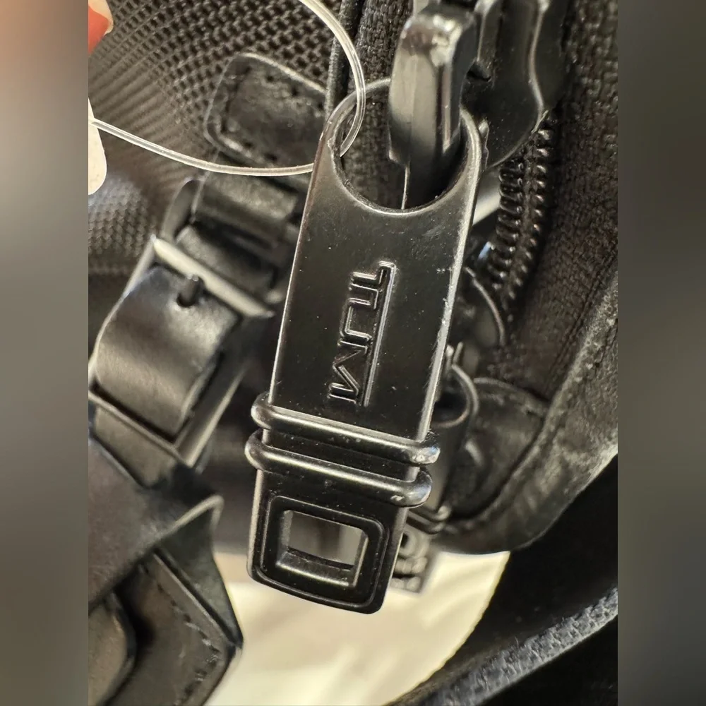 TUMI Alpha 2 Large Soft Travel Satchel in Black Bag